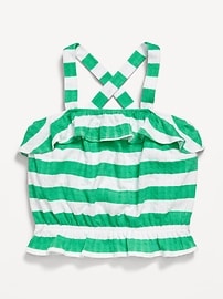 Image number 2 showing, Striped Bubble Tank Top for Girls