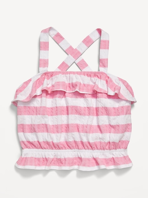 View large product image 2 of 3. Striped Bubble Tank Top for Girls