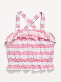 Image number 2 showing, Striped Bubble Tank Top for Girls