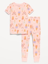 Image number 1 showing, Printed Snug-Fit Pajama Set for Toddler & Baby