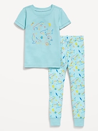 Image number 1 showing, Snug-Fit Graphic Pajama Set for Toddler & Baby