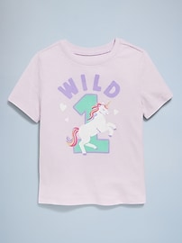 Image number 2 showing, Birthday Graphic T-Shirt for Toddler Girls