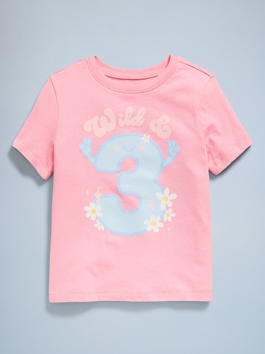 View large product image 2 of 5. Birthday Graphic T-Shirt for Toddler Girls