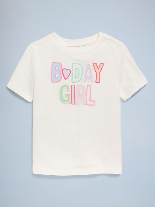 View large product image 2 of 5. Birthday Graphic T-Shirt for Toddler Girls