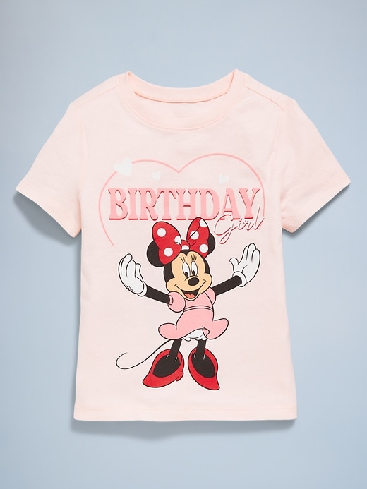 View large product image 2 of 4. Disney© Birthday Minnie Mouse Graphic T-Shirt for Toddler Girls