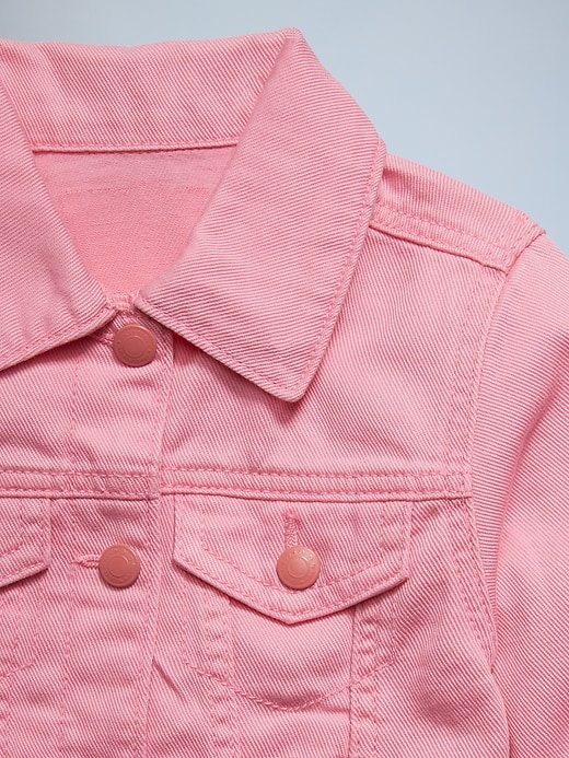 View large product image 2 of 5. Cropped Trucker Twill Jacket for Toddler Girls