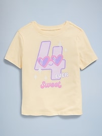 L'image numéro 2 présente T-shirt à imprimé d’anniversaire pour toute-petite fille