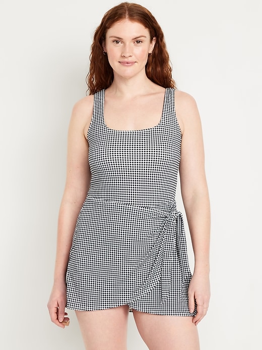 Image number 5 showing, Side-Tie Swim Dress