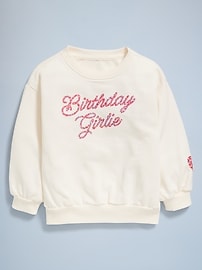 Image number 2 showing, Birthday French-Terry Graphic Sweatshirt for Toddler Girls