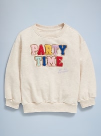 Image number 2 showing, Birthday French-Terry Graphic Sweatshirt for Toddler Girls