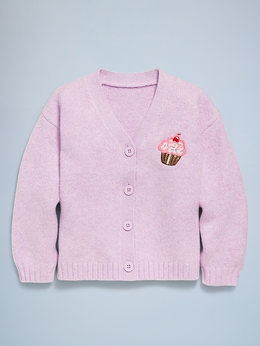 View large product image 2 of 5. SoSoft Birthday Embroidered Cardigan Sweater for Toddler Girls