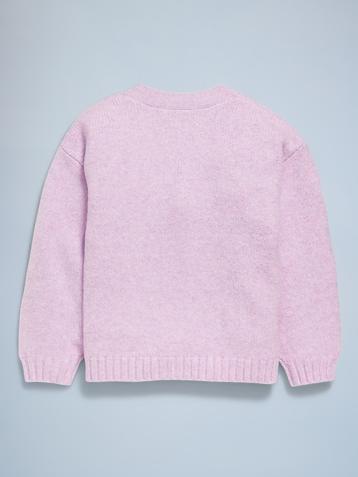 Image number 3 showing, SoSoft Birthday Embroidered Cardigan Sweater for Toddler Girls