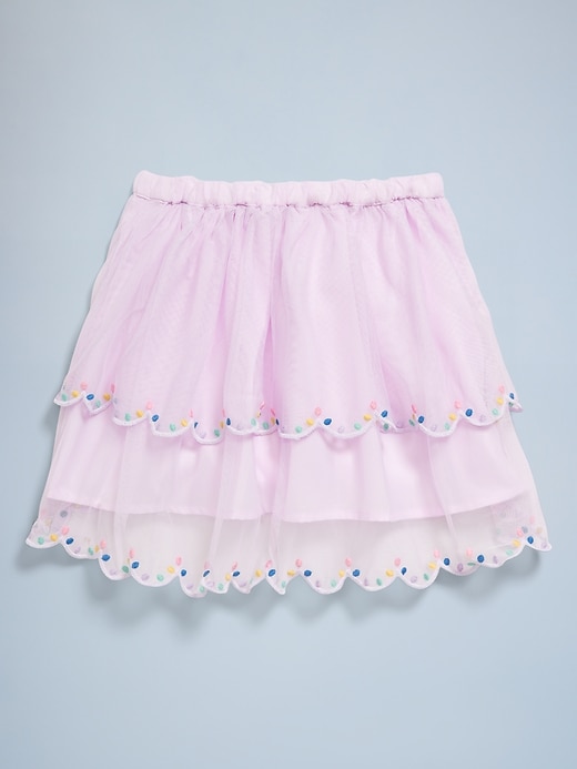 L'image numéro 3 présente Jupe d’anniversaire étagée en tulle pour toute-petite fille