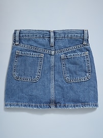 View large product image 4 of 6. High-Waisted Button-Front Jean Skirt for Toddler Girls