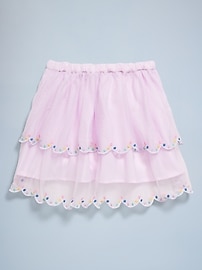 View large product image 3 of 4. Birthday Tiered Tulle Skirt for Toddler Girls