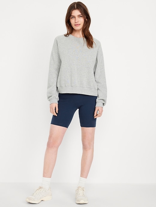 Image number 1 showing, High-Waisted Biker Shorts -- 8-inch inseam