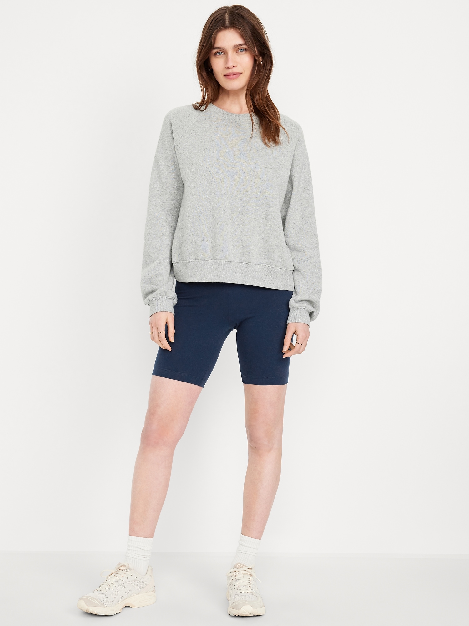 High-Waisted Biker Shorts -- 8-inch inseam
