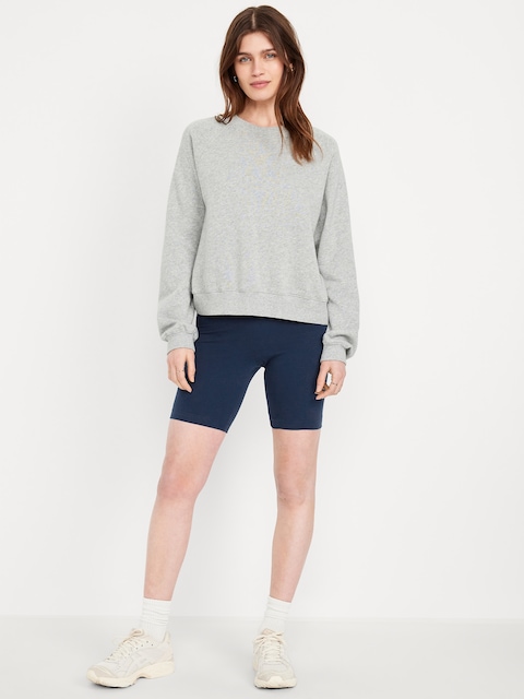High-Waisted Biker Shorts -- 8-inch inseam