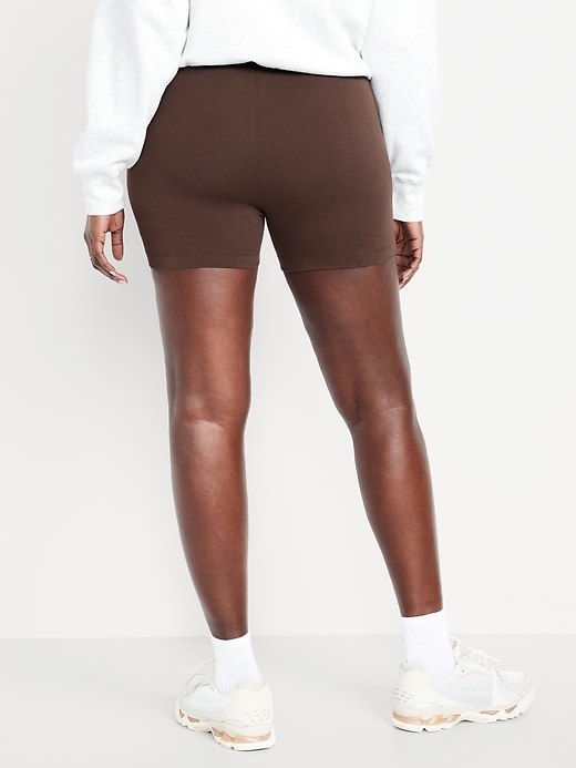 Image number 5 showing, High-Waisted Biker Shorts -- 4-inch inseam