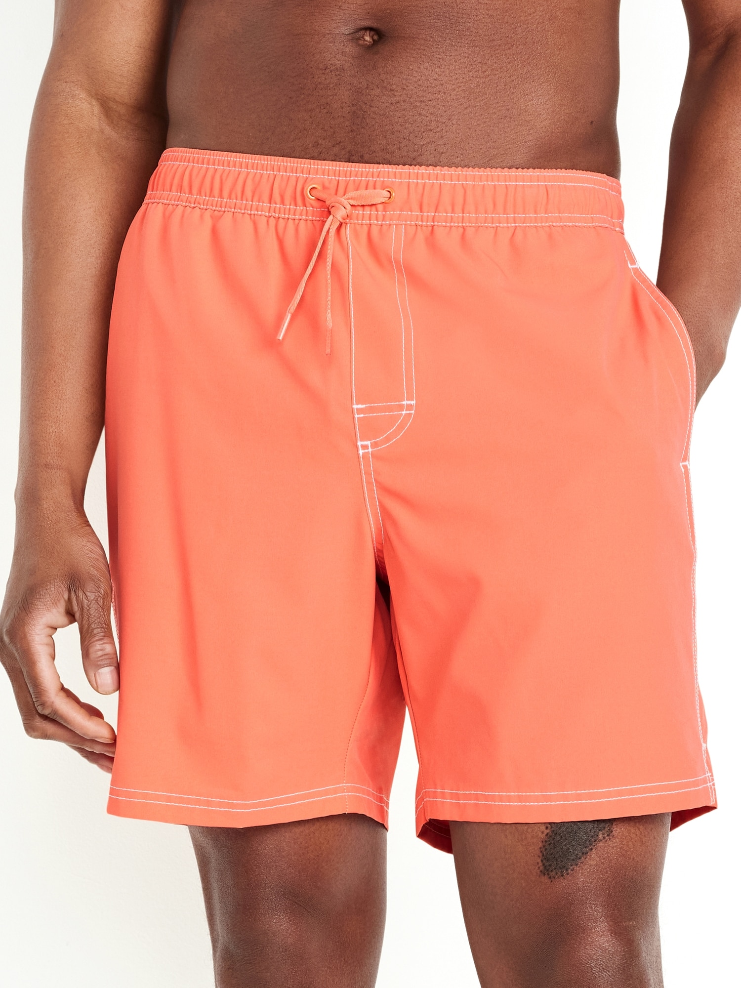 Garment-Dyed Swim Trunks -- 7-inch inseam