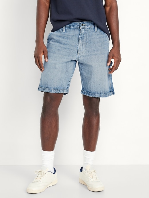 View large product image 1 of 3. Loose Jean Carpenter Shorts -- 9-inch inseam