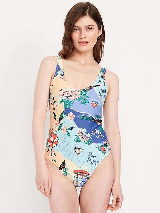 Image number 1 showing, Matte One-Piece Swimsuit