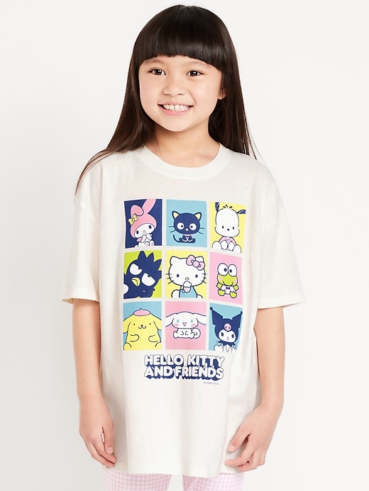 View large product image 1 of 2. Hello Kitty® Oversized Graphic T-Shirt for Girls