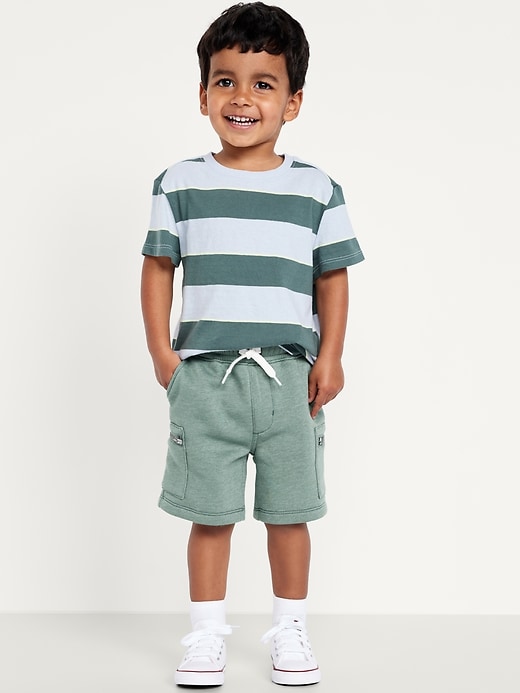 View large product image 1 of 3. Zip Cargo Fleece Shorts for Toddler Boys