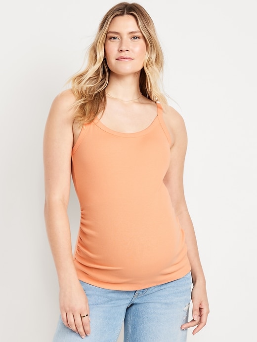 Image number 1 showing, Maternity Ribbed Cami Tank Top