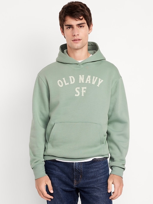 Image number 1 showing, Oversized Logo Pullover Hoodie for Men