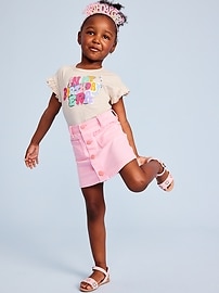 L'image numéro 4 présente T-shirt à imprimé d’anniversaire pour toute-petite fille