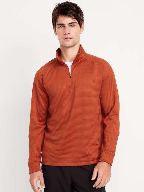 Go-Dry Cool Waffle Quarter Zip - Red