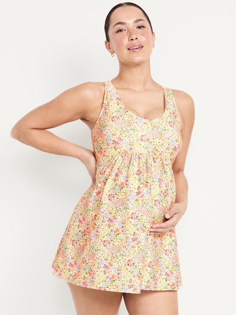 Maternity Halter Swim Dress