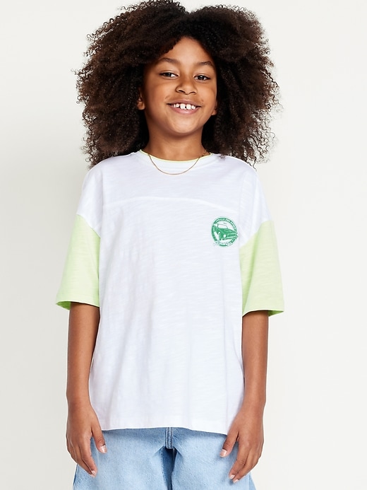 View large product image 1 of 4. Oversized Short-Sleeve Graphic T-Shirt for Boys