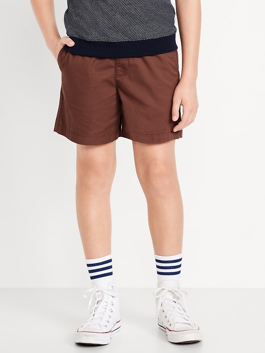 View large product image 1 of 5. Above Knee Twill Pull-On Shorts for Boys