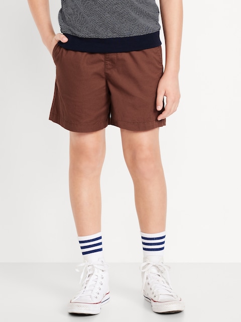 Above Knee Twill Pull-On Shorts for Boys