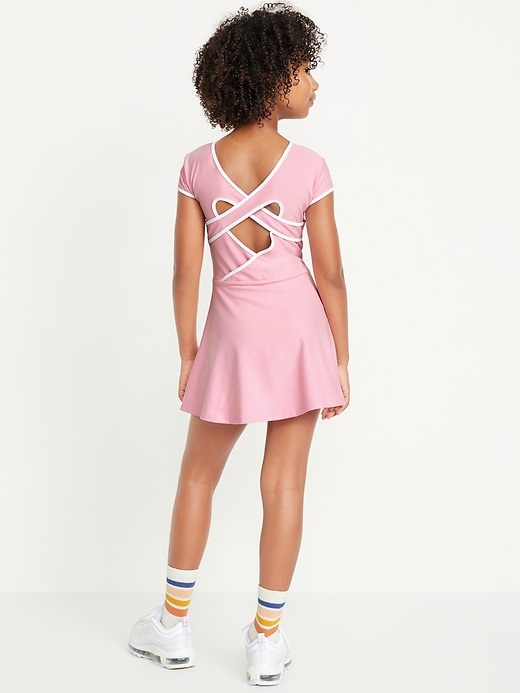 View large product image 1 of 4. PowerSoft Heart-Shaped Back Athletic Dress for Girls