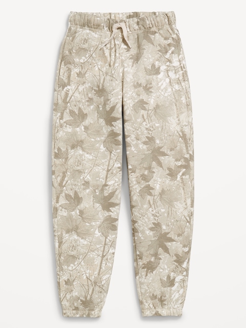Pantalon de jogging coupe généreuse en coton ouaté pour garçon - Baggy Cinch Jo:Greycamo