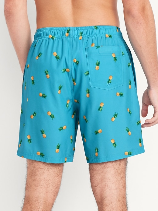 Image number 2 showing, Printed Swim Trunks -- 7-inch inseam