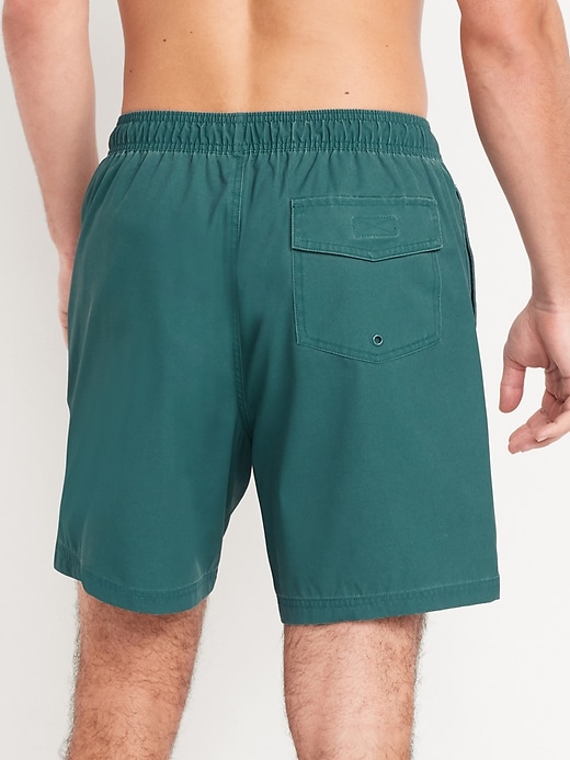 Image number 2 showing, Garment-Dyed Swim Trunks -- 7-inch inseam