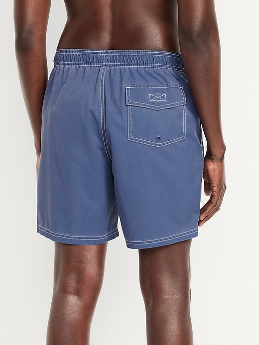 Image number 2 showing, Garment-Dyed Swim Trunks -- 7-inch inseam