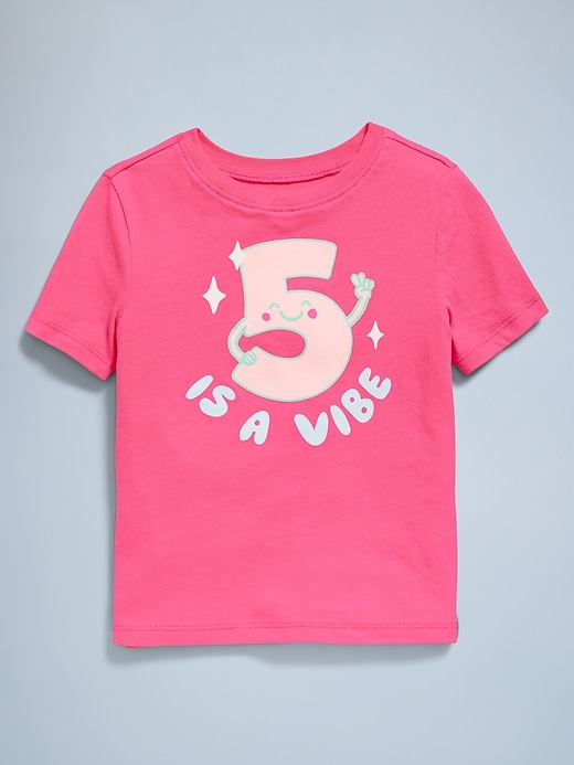 View large product image 1 of 4. Birthday Graphic T-Shirt for Toddler Girls