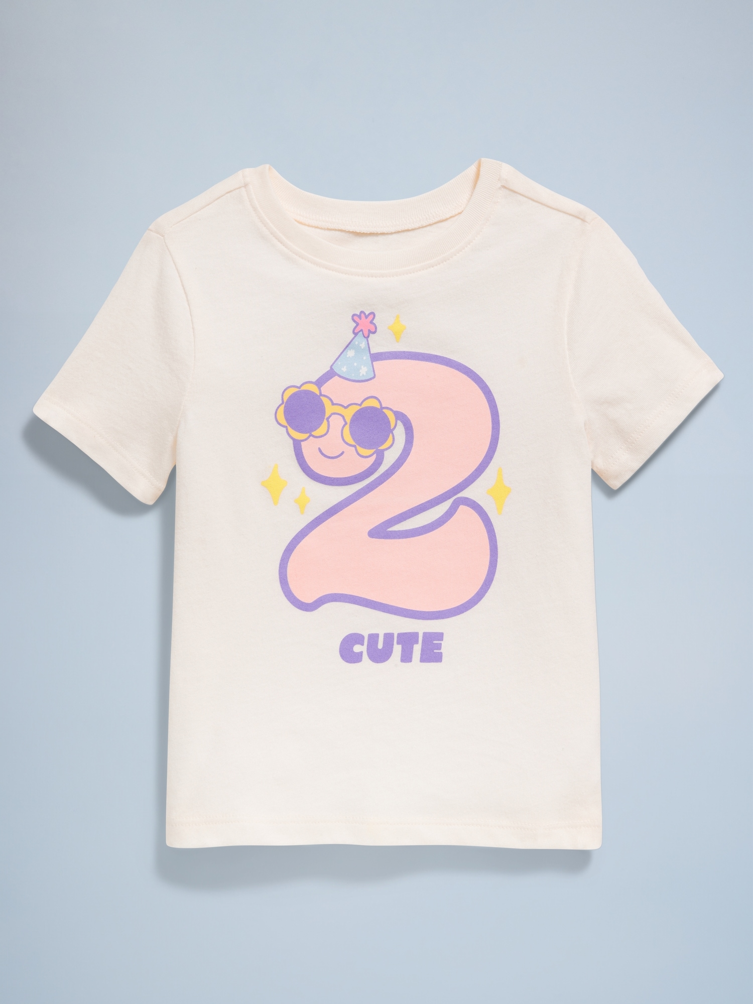 Birthday Graphic T-Shirt for Toddler Girls