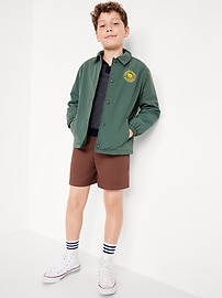 View large product image 3 of 5. Above Knee Twill Pull-On Shorts for Boys