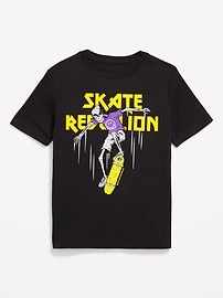 Image number 1 showing, Smiley World™ Gender-Neutral Graphic T-Shirt for Kids
