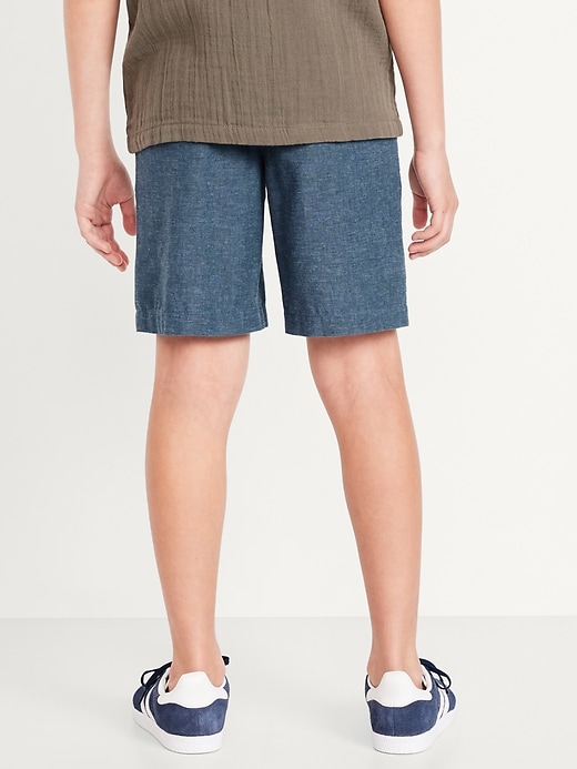 View large product image 2 of 6. Knee Length Linen-Blend Shorts for Boys