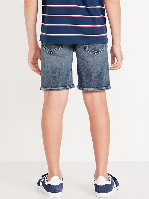 View large product image 2 of 4. Pull-On Built-In Flex Knee Length Jean Shorts for Boys