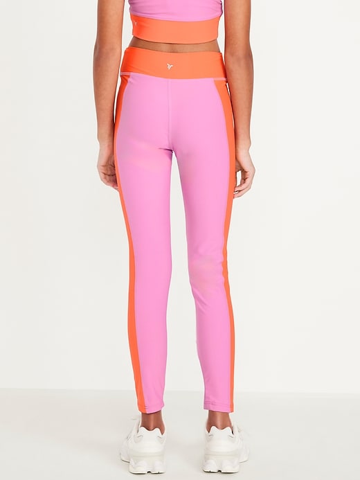 View large product image 2 of 5. High-Waisted PowerSoft 7/8-Length Performance Leggings for Girls