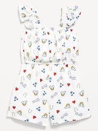 Image number 1 showing, Printed Sleeveless Romper for Toddler Girls