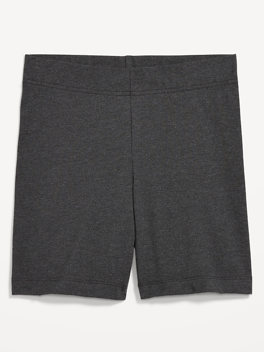 Image number 3 showing, High-Waisted Jersey Biker Shorts -- 6-inch inseam